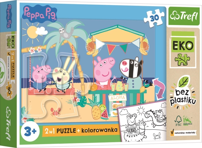 Dvostrani maxi puzzle PEPPA PIG 30 dijelova EKO