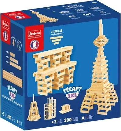 Jeujura drvena građevna igračka Técap 3XL (200 dijelova)