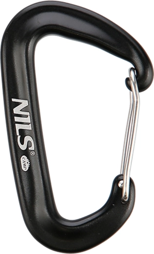Aluminijska karabiner kopča NILS Camp 12 kN crna