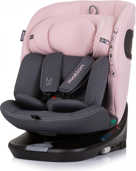 Autosjedalica i-Size 40–150 cm s ISOFIX-om i okretljivom bazom, Flamingo