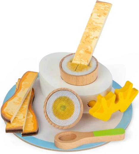 Bigjigs Toys drvena doručna set s mekanim jajetom