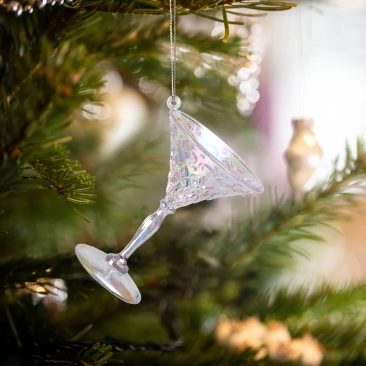 Iridescent acrylic Christmas snowflake ornament