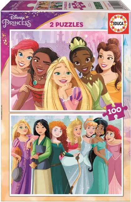 Educa puzzle Disney princeze 2×100 dijelova