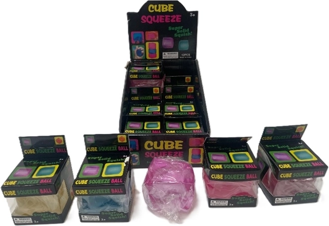 Anti-Stress Squeeze Cube - 1 Piece