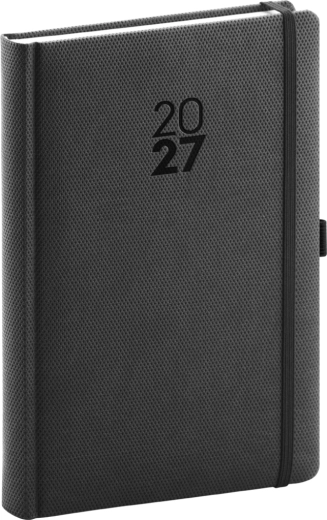 Notique dnevni rokovnik Diamante 2027 crni 15 × 21 cm