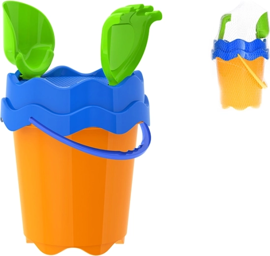 Set za pijesak narančasti 17 cm