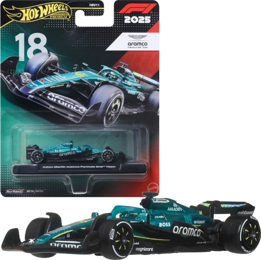 Hot Wheels Premium Formula 1 Aston Martin Aramco Lance Stoll #18 - 1 kom