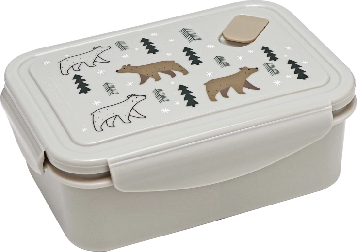 Plastična kutija za užinu s ventilom Kitchisimo 830 ml – medo