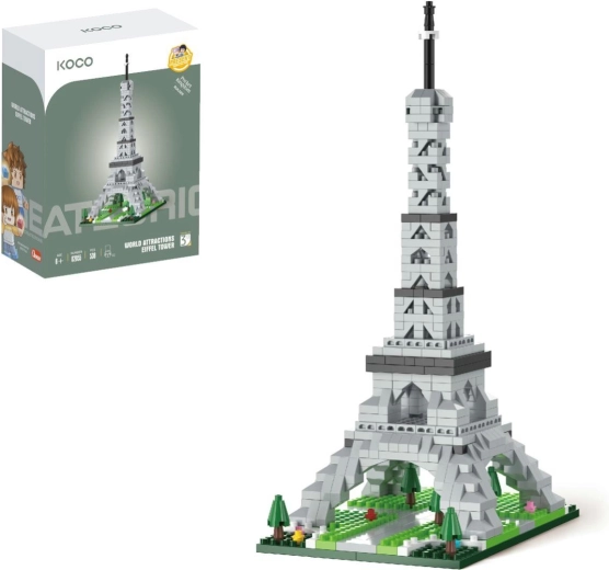KOCO Mini Eiffel Tower Building Set, 538 Pieces
