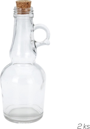 Set staklenih bočica s plutanim čepom 250 ml, 2 kom