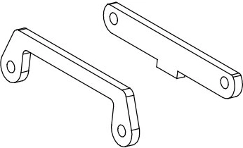 Front suspension arm stiffener (wishbone) for Skull, Nightstorm and Crossmo
