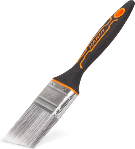 Flat paint brush with angled bristles 50 mm