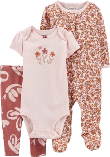 Carter’s 3-dijelni set za bebu Pink Floral