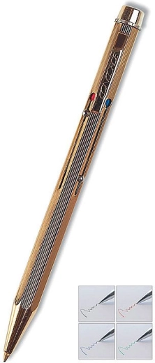 Kemijska olovka Concorde Classic 4 boje zlatna