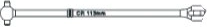 Center Rear Drive Shaft for CVD HN X3 JAMARA