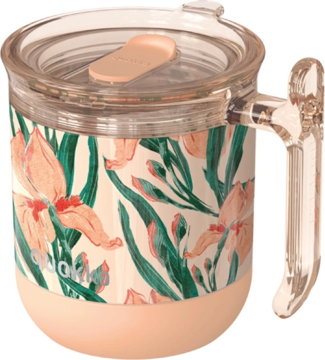 Termo šalica Quokka wave floral peach 260 ml