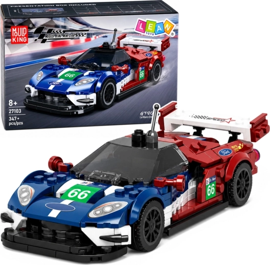 Konstrukcijska slagalica trkaćeg sportskog automobila GT2016 s vitrinom (347 dijelova)