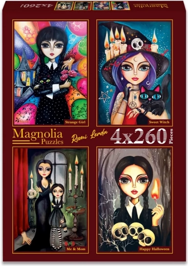Magnolia puzzle set Sretan Halloween – 4×260 dijelova