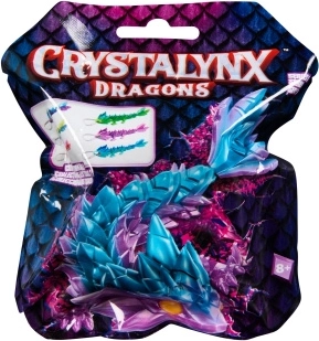 Crystalynx savitljivi zmaj – privjesak s karabinom 15 cm - 1 komad