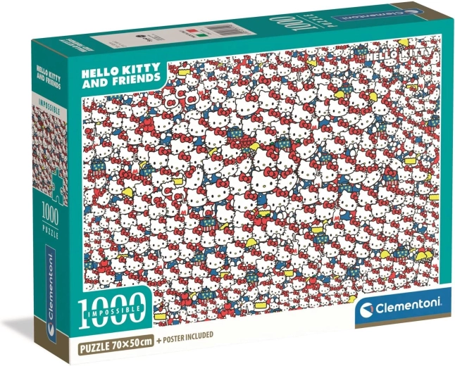 Puzzle CLEMENTONI Impossible Hello Kitty 1000 dijelova