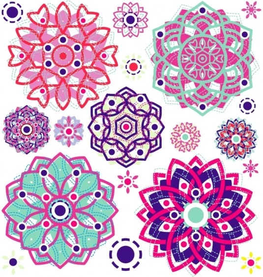 Naljepnica za peglanje Mandala mali kutak