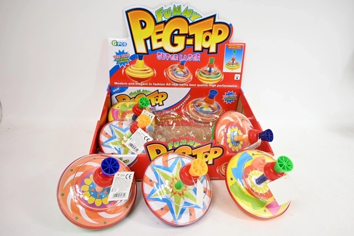 Zvrk (bączek) 15 cm (3 boje) – displej 6 kom