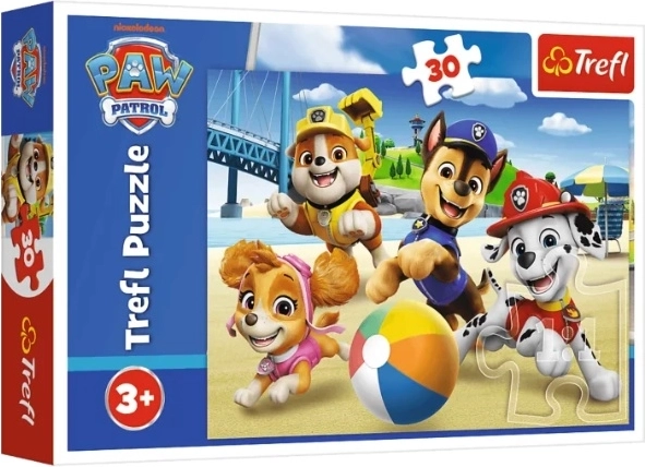 Puzzle Tlapkova patrola „Cztery łapy“ (30 dijelova)