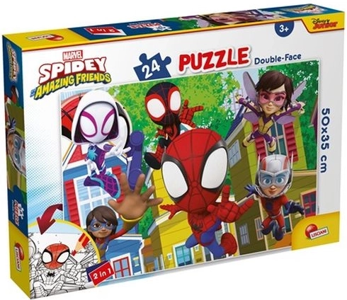 Lisciani Marvel Spidey i njegovi nevjerojatni prijatelji obostrane puzzle 24 dijela