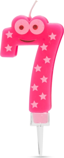 Number 7 Birthday Candle