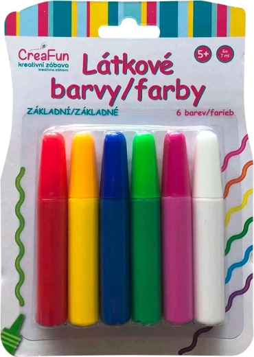 CreaFun fabric paints – basic set 6×42 ml