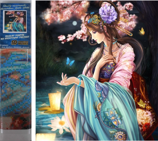 Dijamantno slikanje Kraljica leptira 30x40cm