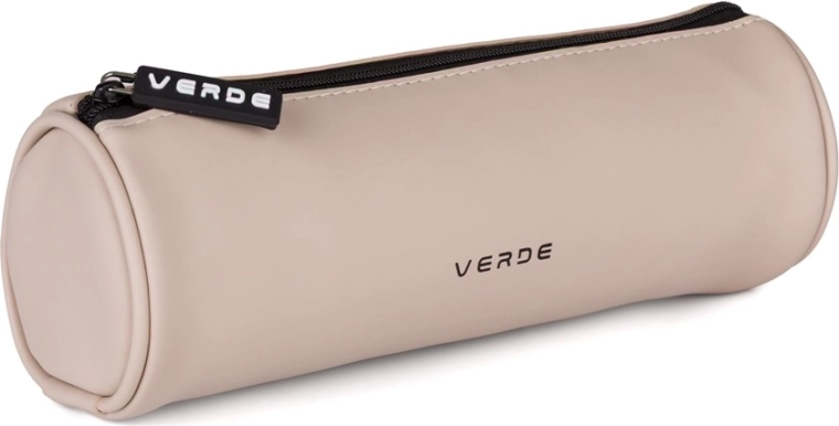 Okrugla etui pernica Verde mocca od PU