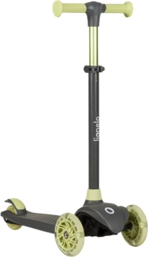 Dječji tricikl romobil LIONELO Jessy Grey Green s LED kotačićima