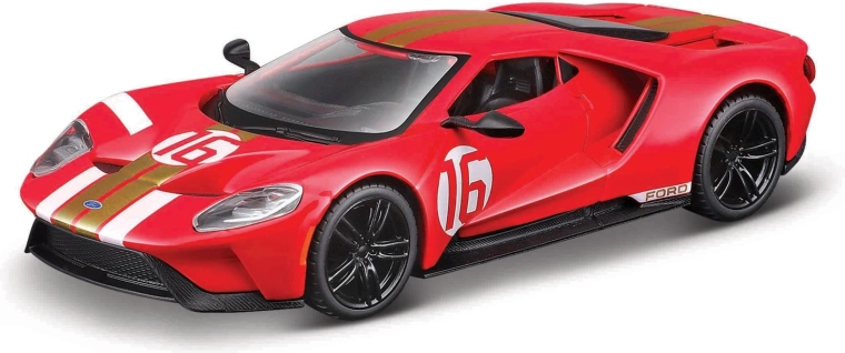 Bburago trkaći model 2022 Ford GT Heritage Edition 1:32 crveni