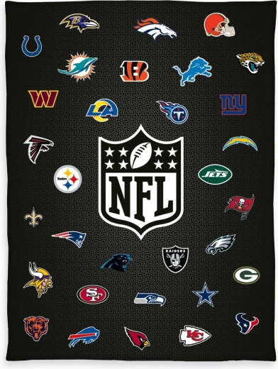 NFL wellsoft flis deka 150 × 200 cm