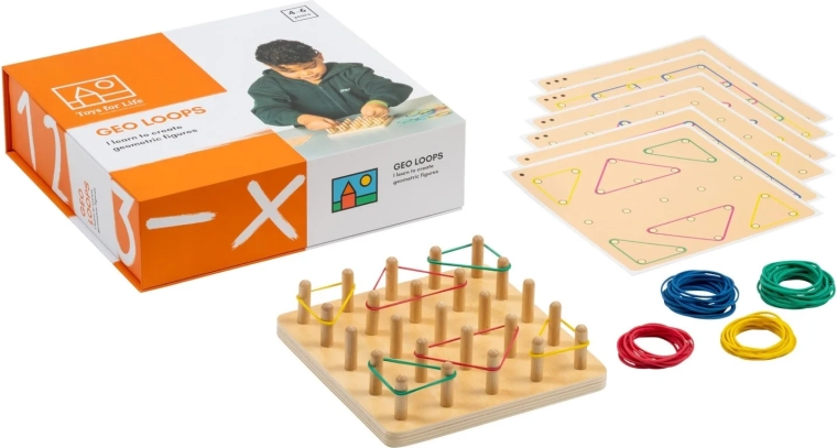 Toys for life geoboard board with pattern cards