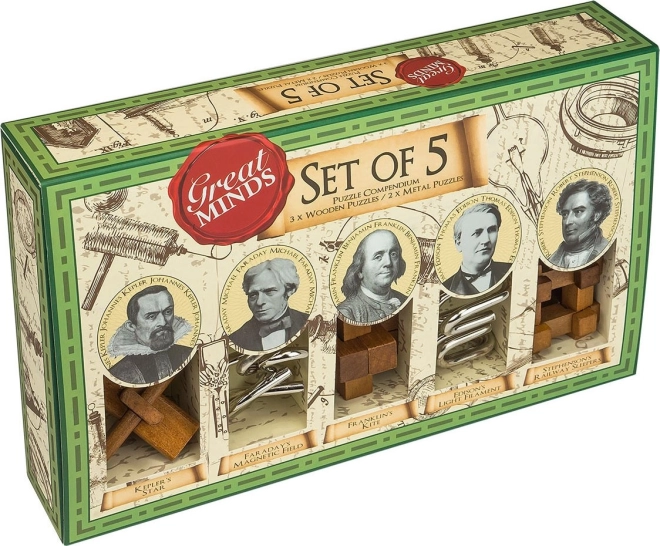 PROFESSOR PUZZLE set 5 zagonetki Great Minds