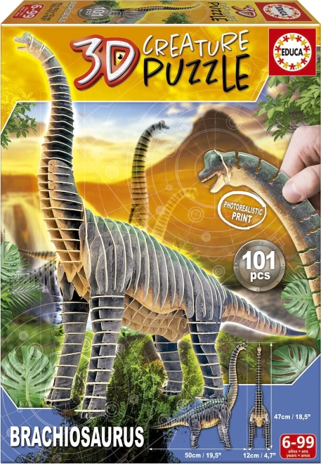 3D slagalica Brachiosaurus - 101 dijelova