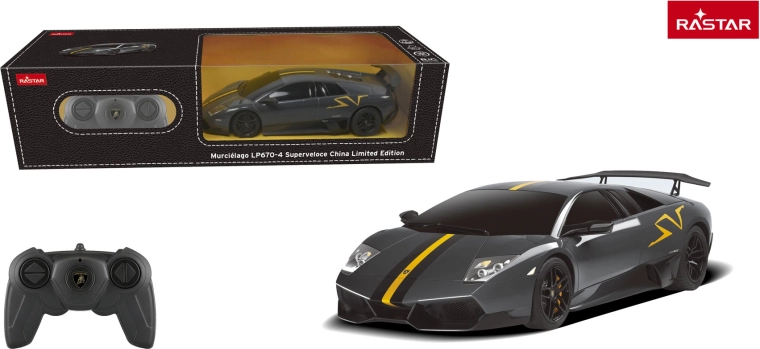 Rastar RC auto Lamborghini Murciélago LP670-4 Superveloce 1:24 sivo - 1 komad