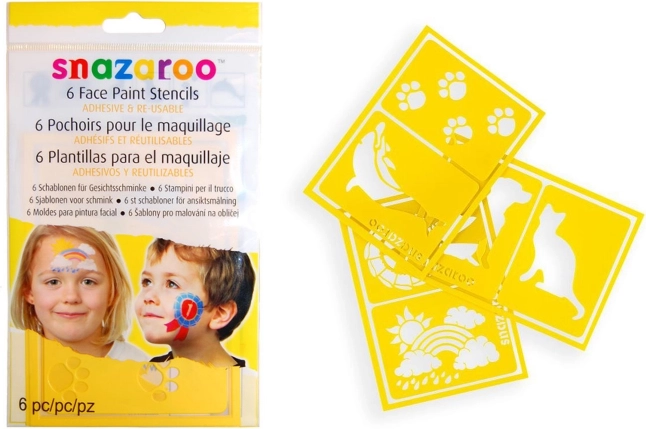 SNAZAROO šablone za oslikavanje lica, 6 kom – Duga