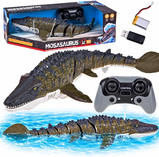 Daljinski upravljani mosasaurus za vodu, pliva i prska vodu 40 cm