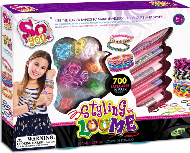 Tasia set za izradu narukvica od gumica bez lateksa – 700 kom