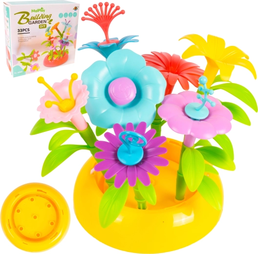 DIY flower building set – Small Garden (33 pieces)