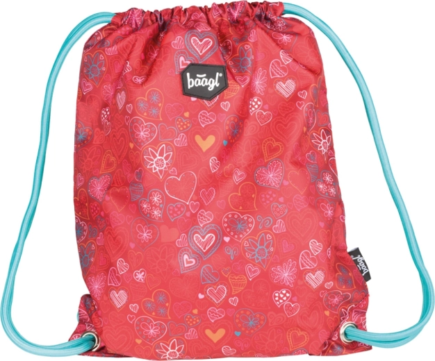 Vrećica za tjelesni s crvenim srčekima