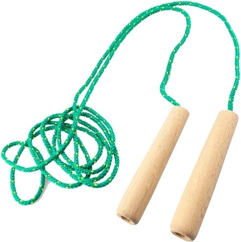 Uže za preskakanje s drvenim ručkama 2,5 m