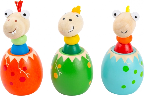 Dino jaje sa zvukom Small Foot – drvena igračka za najmlađe