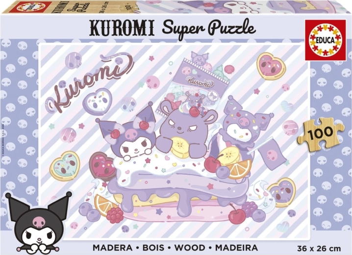 Educa drvene puzzle Kuromi 100 dijelova