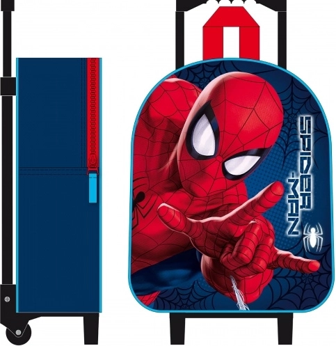 Spider-Man 3D ruksak na kotačićima „Friends around town“ 32 cm