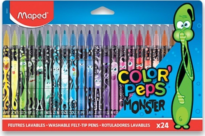Maped flomasteri Color'Peps Monster, 24 boja