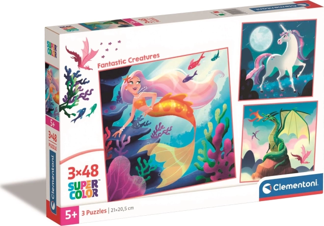 Clementoni puzzle fantastična bića 3×48 dijelova